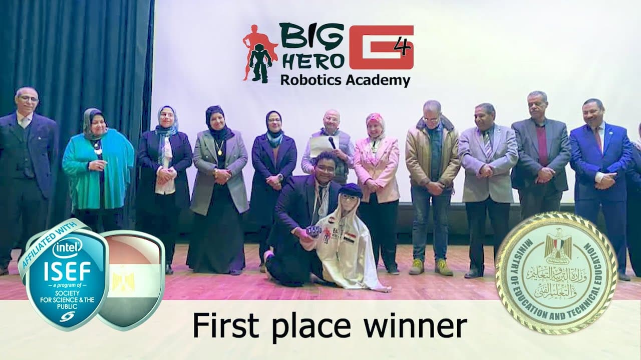 1st Sign Language Talking AI Humanoid Robot Hanafy (الروبوت حنفي) By Big Hero